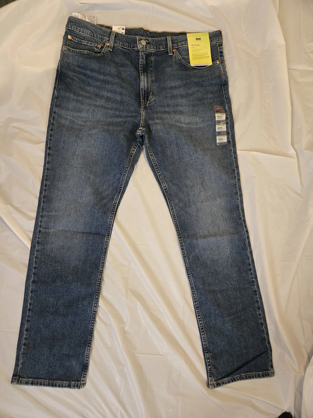 Levi's Men 511 Slim Stretch Blue Jeans 38x32